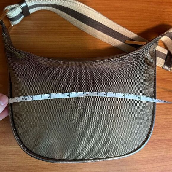 GUCCI Sherry Line Shoulder Bag Canvas Bronze Beige Brown - Picture 11 of 16